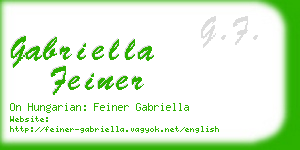 gabriella feiner business card